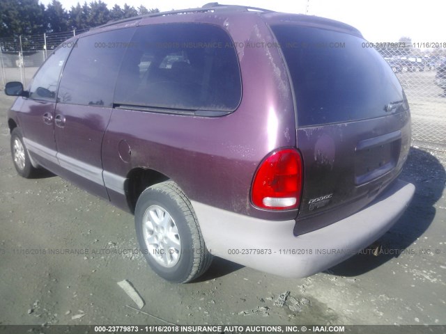 1B4GP44G4XB916135 - 1999 DODGE GRAND CARAVAN SE/SPORT PURPLE photo 3