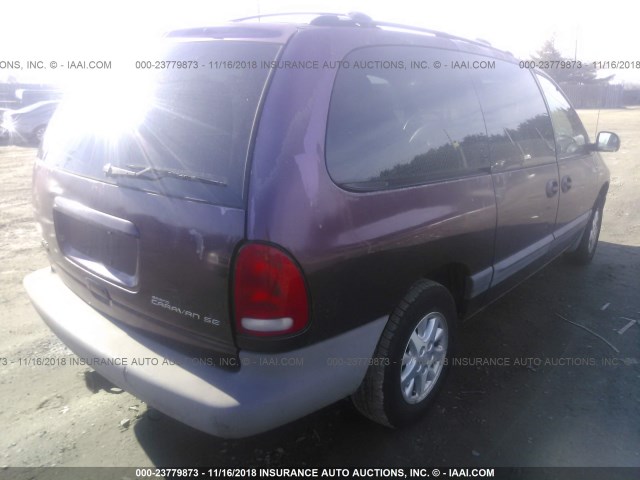 1B4GP44G4XB916135 - 1999 DODGE GRAND CARAVAN SE/SPORT PURPLE photo 4