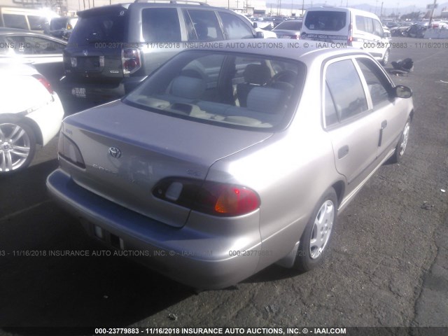 1NXBR12E9YZ328577 - 2000 TOYOTA COROLLA VE/CE/LE TAN photo 4