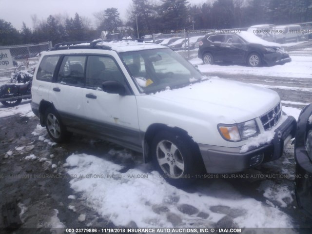 JF1SF6552YH724905 - 2000 SUBARU FORESTER S WHITE photo 1