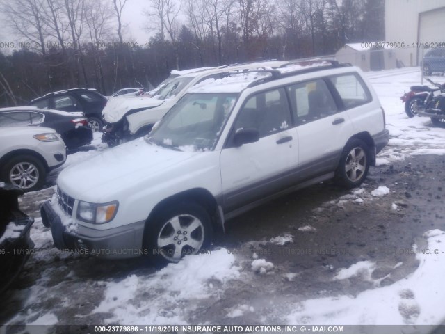 JF1SF6552YH724905 - 2000 SUBARU FORESTER S WHITE photo 2