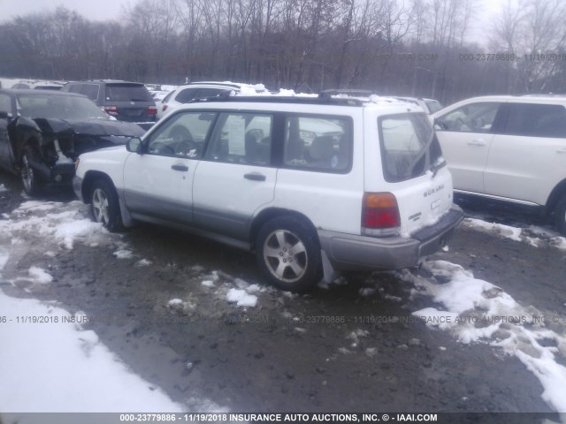 JF1SF6552YH724905 - 2000 SUBARU FORESTER S WHITE photo 3