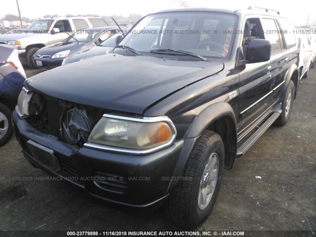 JA4MT31HX1P031015 - 2001 MITSUBISHI MONTERO SPORT XLS BLACK photo 2