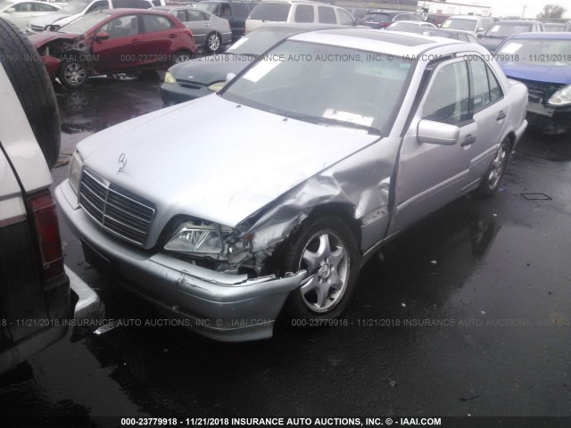 WDBHA29G1YA850994 - 2000 MERCEDES-BENZ C 280 SILVER photo 2