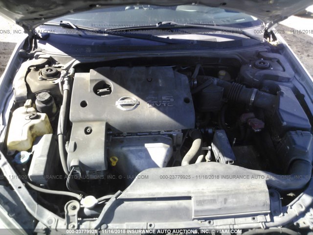 1N4AL11D65N472030 - 2005 NISSAN ALTIMA S/SL SILVER photo 10