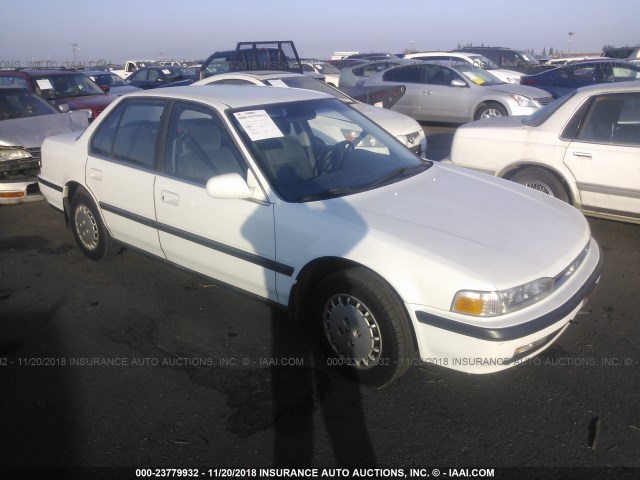 JHMCB7550MC011376 - 1991 HONDA ACCORD LX/EX WHITE photo 1