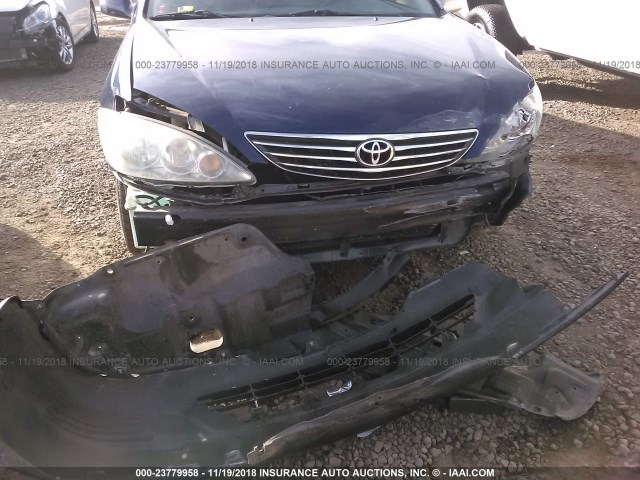 4T1BE30K65U035649 - 2005 TOYOTA CAMRY LE/XLE/SE BLUE photo 6