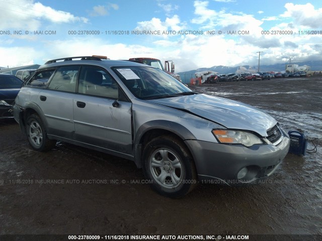 4S4BP61CX77304630 - 2007 SUBARU LEGACY OUTBACK 2.5I SILVER photo 1