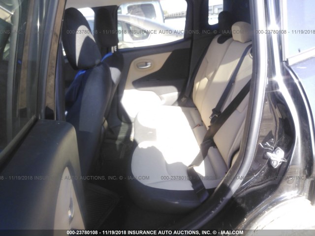 ZACCJAAB8HPE60500 - 2017 JEEP RENEGADE SPORT Սև լուսանկար 8