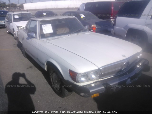 WDBBA45A0EA013572 - 1984 MERCEDES-BENZ 380 SL WHITE photo 1