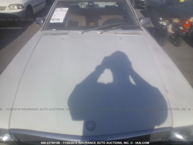 WDBBA45A0EA013572 - 1984 MERCEDES-BENZ 380 SL WHITE photo 10