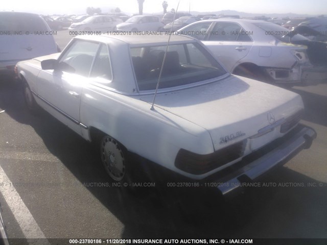 WDBBA45A0EA013572 - 1984 MERCEDES-BENZ 380 SL WHITE photo 3