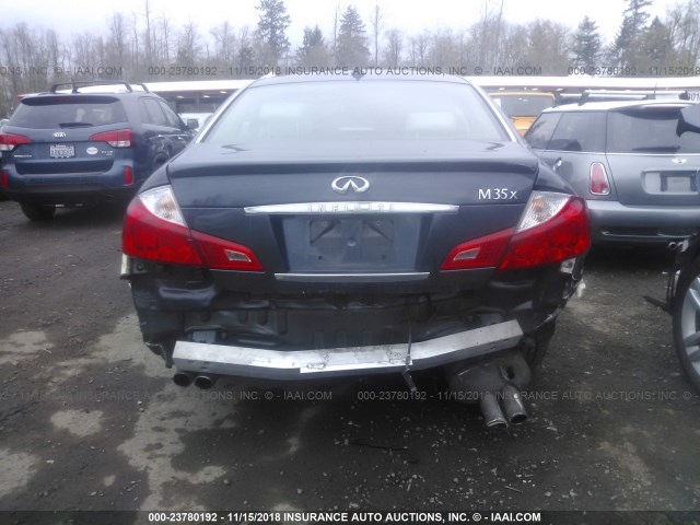 JNKAY01F58M653099 - 2008 INFINITI M35 SPORT GRAY photo 6