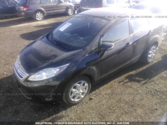 3FADP4BJ6DM159561 - 2013 FORD FIESTA SE BLACK photo 2