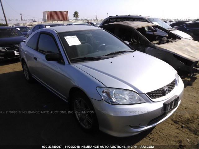 1HGEM21115L017460 - 2005 HONDA CIVIC DX VP SILVER photo 1