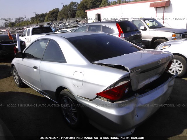 1HGEM21115L017460 - 2005 HONDA CIVIC DX VP SILVER photo 3