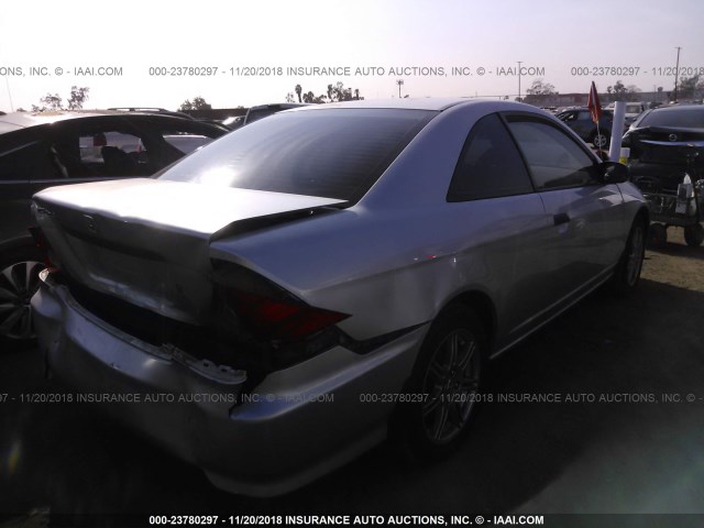 1HGEM21115L017460 - 2005 HONDA CIVIC DX VP SILVER photo 4