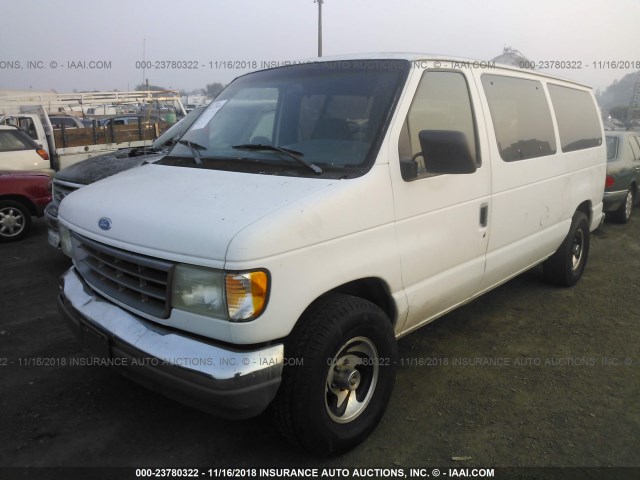 1FMEE11H9THB20320 - 1996 FORD ECONOLINE E150 WHITE photo 2