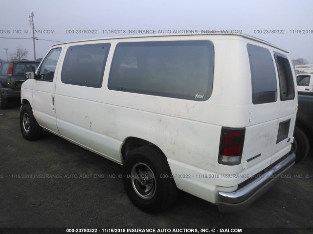 1FMEE11H9THB20320 - 1996 FORD ECONOLINE E150 WHITE photo 3