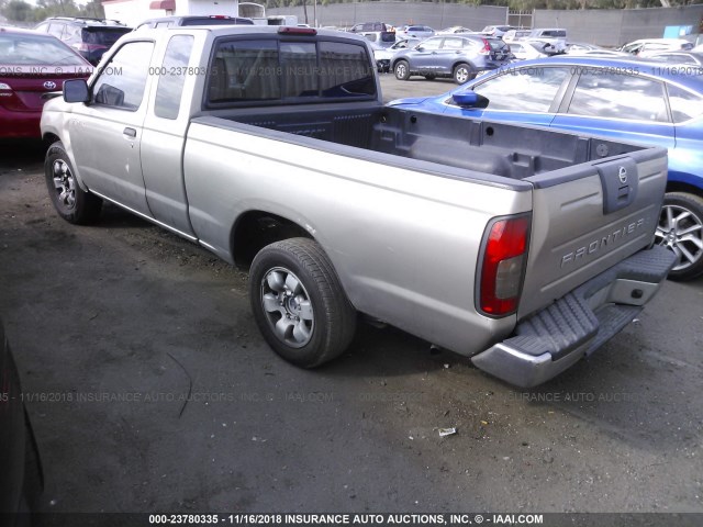 1N6DD26S7YC400865 - 2000 NISSAN FRONTIER KING CAB XE GRAY photo 3