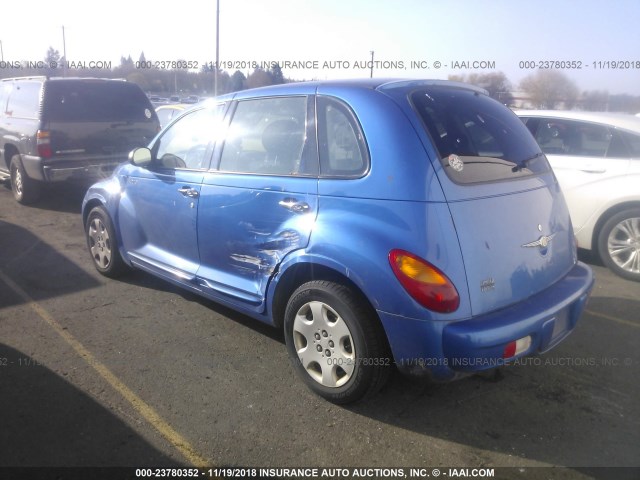 3C4FY58B25T507532 - 2005 CHRYSLER PT CRUISER TOURING BLUE photo 3