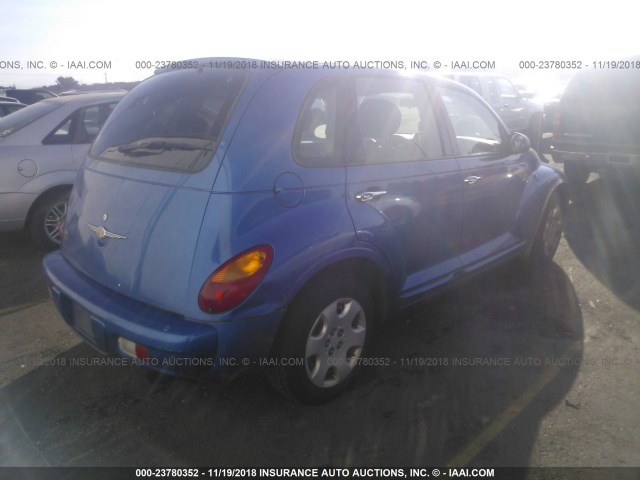 3C4FY58B25T507532 - 2005 CHRYSLER PT CRUISER TOURING BLUE photo 4