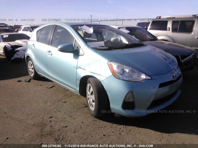 JTDKDTB30C1030930 - 2012 TOYOTA PRIUS C TEAL photo 1