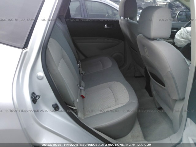 JN8AS5MV9DW641768 - 2013 NISSAN ROGUE S/SV SILVER photo 8