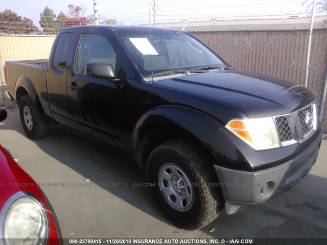 1N6BD06T85C433048 - 2005 NISSAN FRONTIER KING CAB XE BLACK photo 1