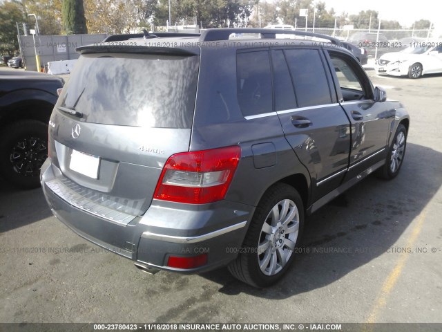 WDCGG8HB3CF835701 - 2012 MERCEDES-BENZ GLK 350 4MATIC GRAY photo 4