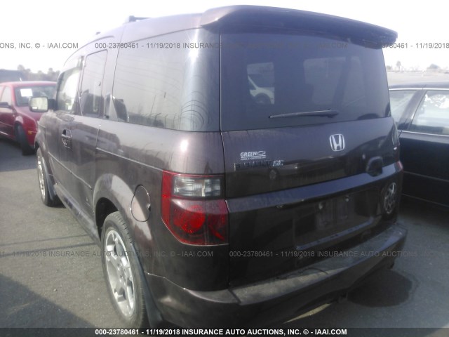 5J6YH18928L012322 - 2008 HONDA ELEMENT SC Dark Brown photo 3