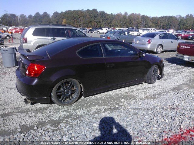 JTKDE177370150716 - 2007 TOYOTA SCION TC 紫色 照片 4