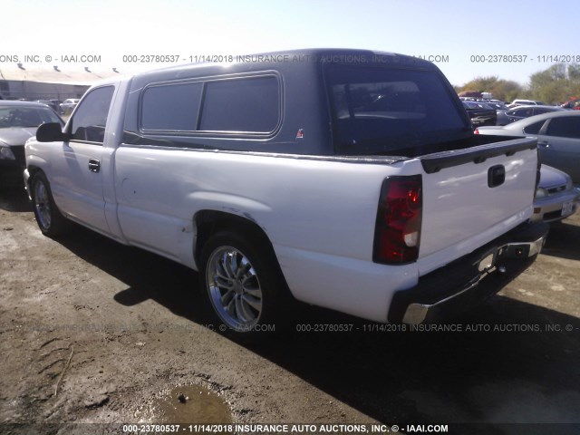 1GCEC14X35Z142680 - 2005 CHEVROLET SILVERADO C1500 WHITE photo 3