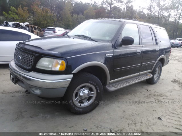 1FMPU18L4YLA23620 - 2000 FORD EXPEDITION EDDIE BAUER Dark Blue photo 2