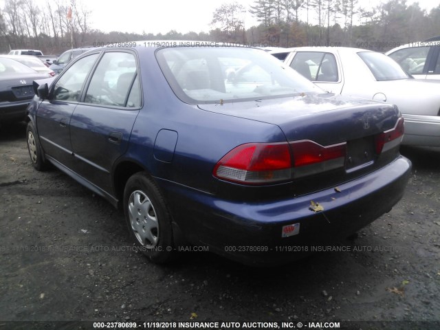 1HGCF854X1A061133 - 2001 HONDA ACCORD DX BLUE photo 3