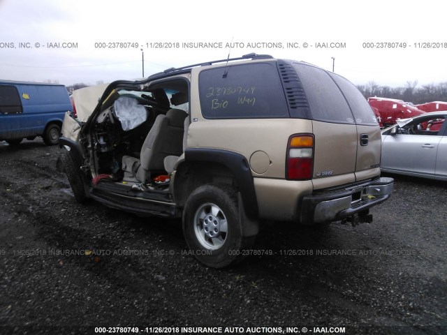 1GNEK13T71J179572 - 2001 CHEVROLET TAHOE K1500 BROWN photo 3