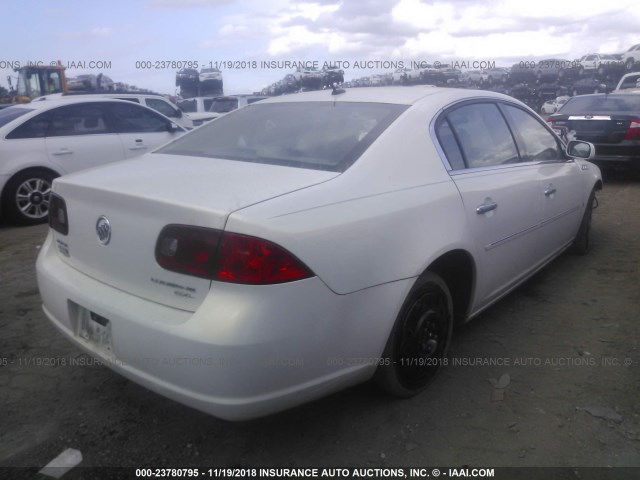 1G4HD57236U127057 - 2006 BUICK LUCERNE CXL WHITE photo 4