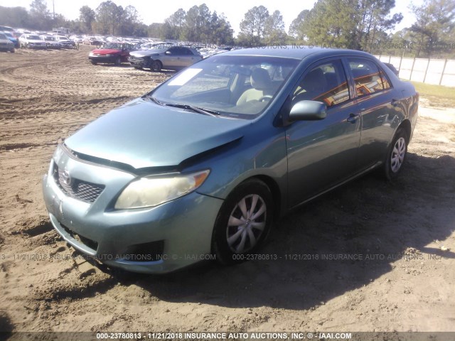 JTDBL40E99J018233 - 2009 TOYOTA COROLLA LE/XLE TEAL photo 2