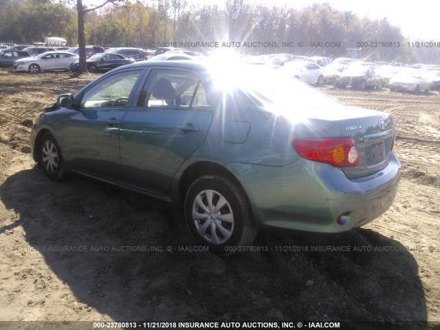 JTDBL40E99J018233 - 2009 TOYOTA COROLLA LE/XLE TEAL photo 3