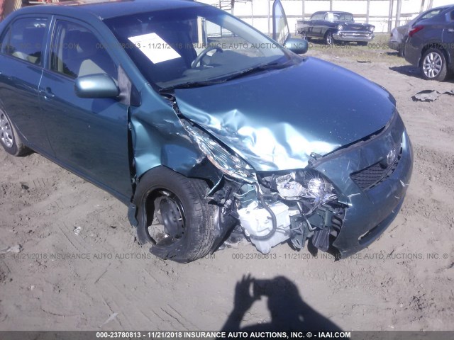 JTDBL40E99J018233 - 2009 TOYOTA COROLLA LE/XLE TEAL photo 6