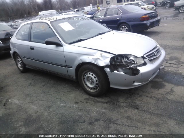 2HGEJ642XYH108409 - 2000 HONDA CIVIC CX SILVER photo 1