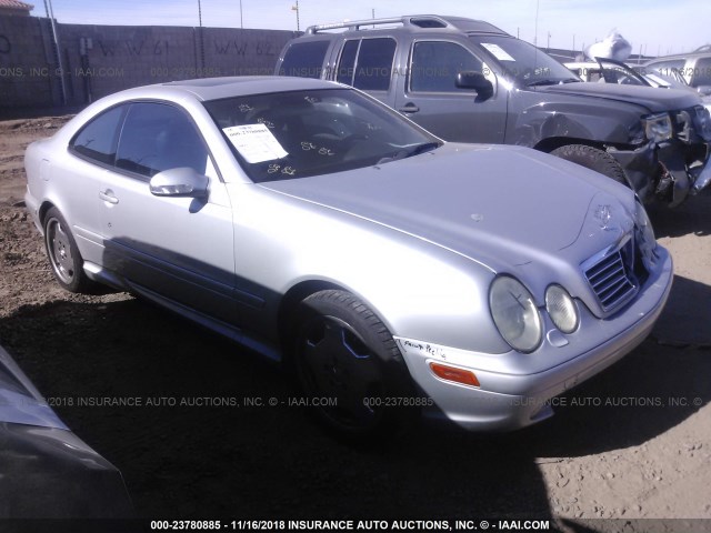 WDBLJ74G32T112804 - 2002 MERCEDES-BENZ CLK 55 AMG SILVER photo 1