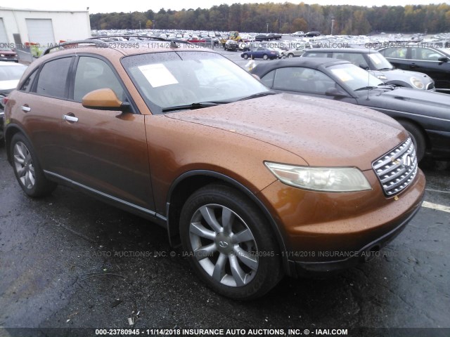 JNRAS08WX3X201889 - 2003 INFINITI FX35 ORANGE photo 1