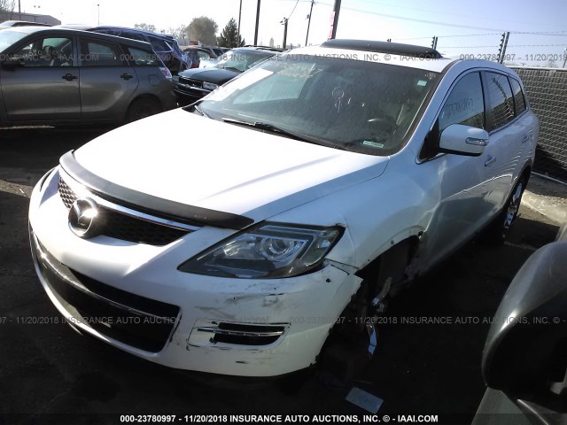 JM3TB28A180163811 - 2008 MAZDA CX-9 WHITE photo 2