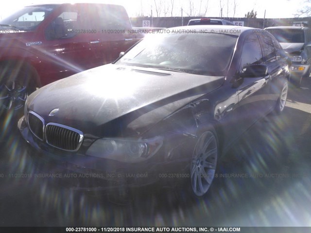 WBAHL83516DT05716 - 2006 BMW 750 I BLACK photo 2