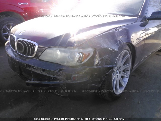 WBAHL83516DT05716 - 2006 BMW 750 I BLACK photo 6