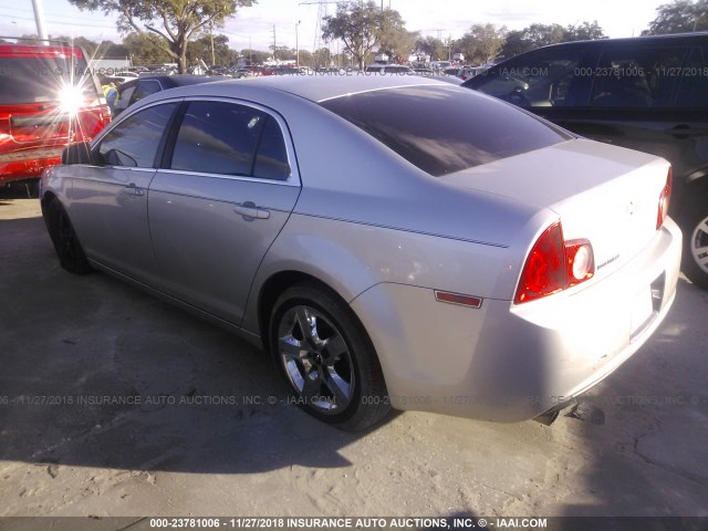 1G1ZC5EB5AF168844 - 2010 CHEVROLET MALIBU 1LT SILVER photo 3