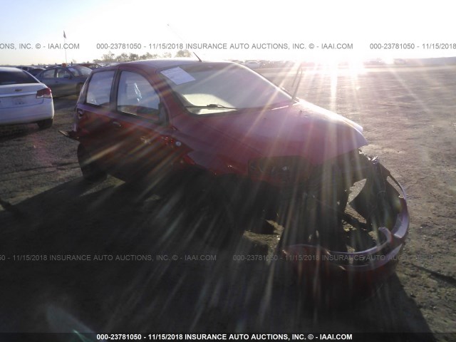 KL1TD66648B281159 - 2008 CHEVROLET AVEO LS RED photo 1