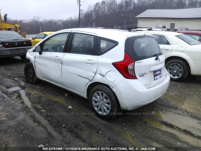 3N1CE2CPXFL414744 - 2015 NISSAN VERSA NOTE S/S PLUS/SV/SL/SR WHITE photo 3