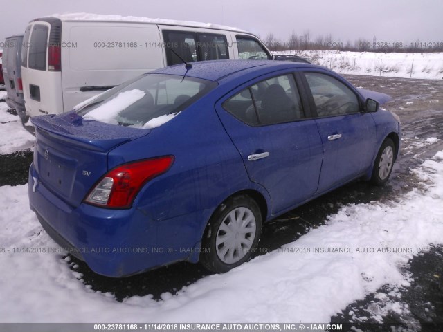 3N1CN7AP0HL870920 - 2017 NISSAN VERSA S/S PLUS/SV/SL BLUE photo 4